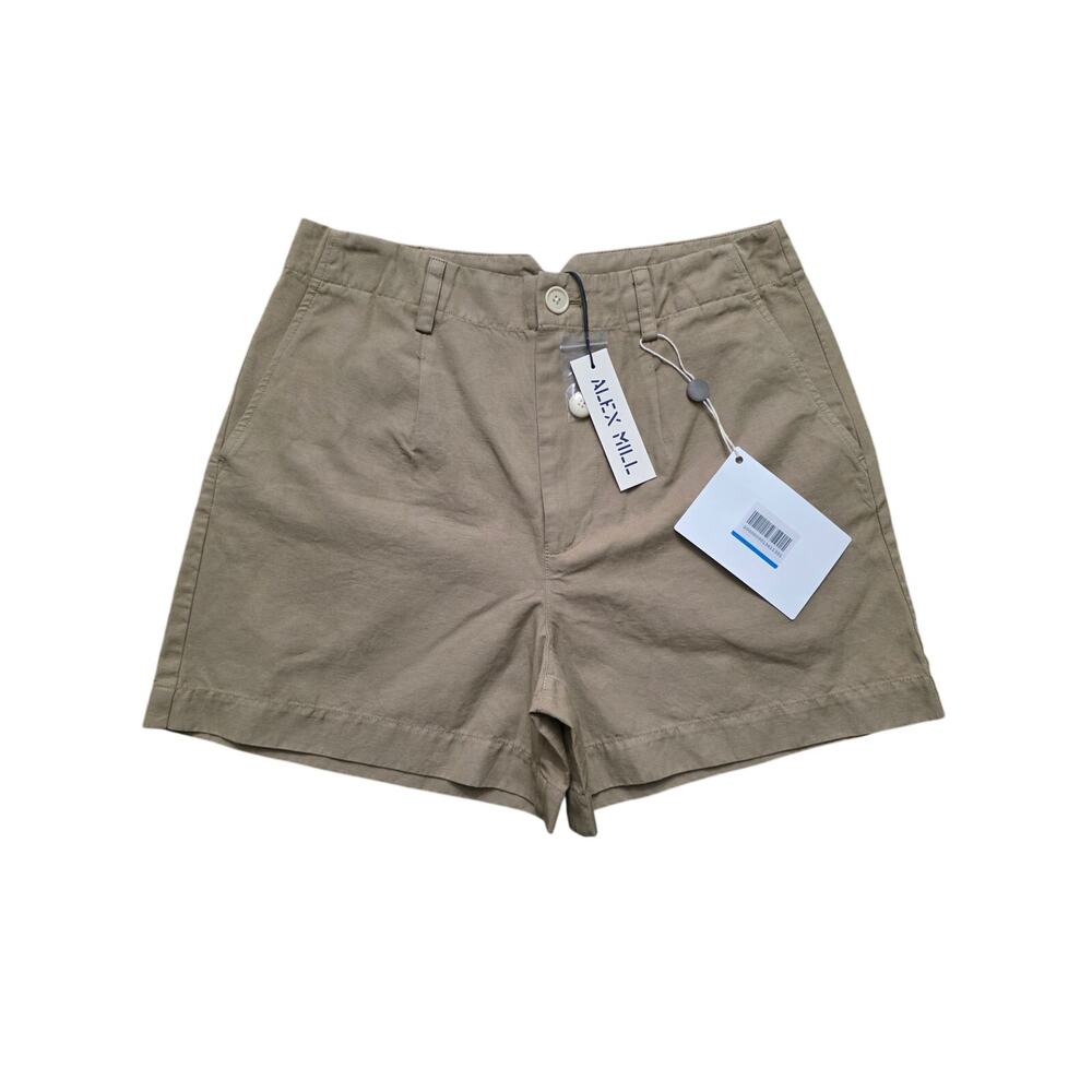 NWT Alex Mill Boy Short Cotton Linen Vintage Khaki Size 6